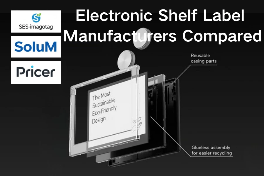 Framleiðarar av elektroniskum hillamerkjum samanborið: SES-imagotag móti Solu...