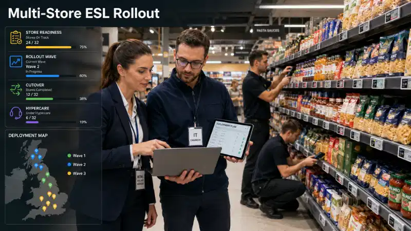 Elektronisk hillamerki útbreiðsluætlan fyri fleiri-handlar handlar