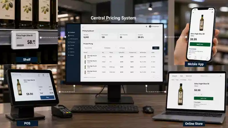 Omnichannel príssamsvar: Hvussu tú samskipar prísir á hilli, POS, app og á netinum