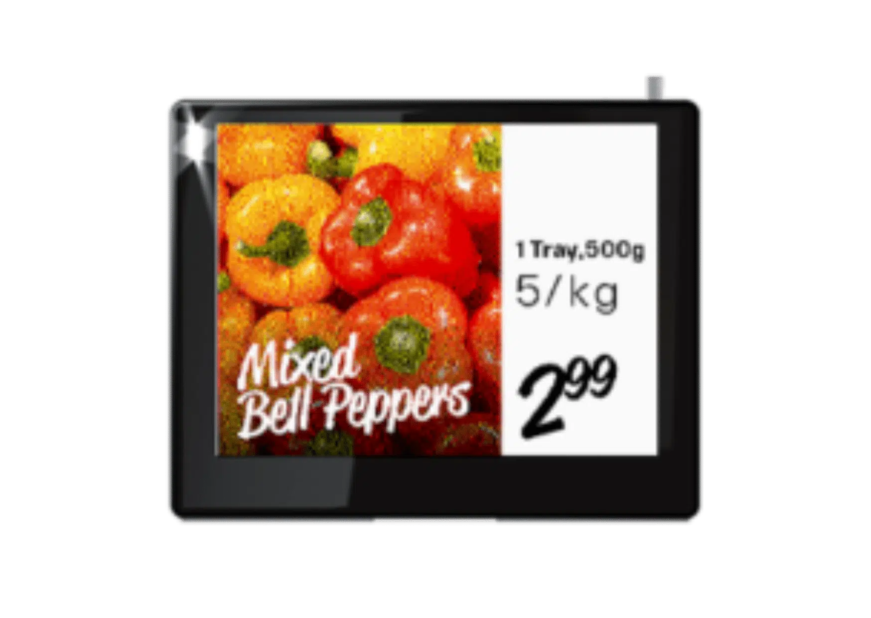 SES-imagotag 4.2 inch enterprise electronic shelf label with NFC verification used in Walmart stores